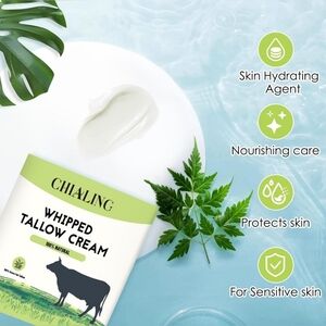 NIB Beef Tallow For Skin, Tallow Face Moisturizer,‎ 100% Grass Fed Beef Tallow